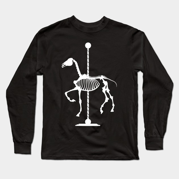 Skeleton Horse Long Sleeve T-Shirt by missalexfinley